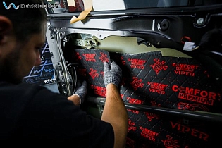 Kia K5: полная шумоизоляция материалами Comfort mat