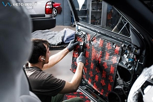 Geely Galaxy Starship 7: комплексная шумоизоляция материалами Comfort mat